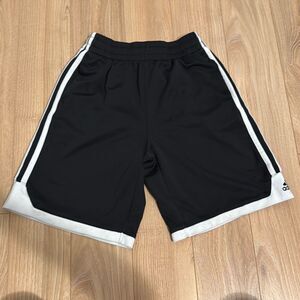 Adidas boys classic black and white athletic shorts size medium (10-12)